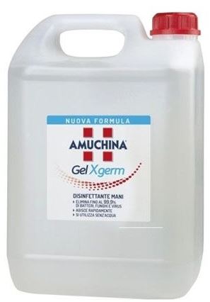 AMUCHINA GEL X-GERM DISINFETTANTE MANI 5 LITRI - Farmamood