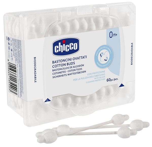 CHICCO BASTONCINI COTONATI 60 PEZZI - Farmamood