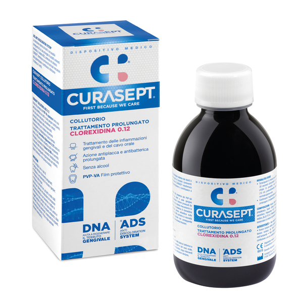 CURASEPT COLLUTORIO 0,12 ADS + DNA 200 ML - Farmamood