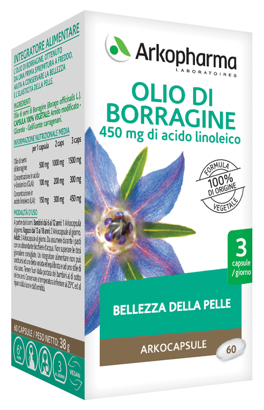 ARKOPHARMA LABORATOIRES OLIO DI BORRAGINE 60 CAPSULE - Farmamood