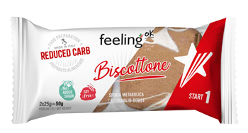 FEELING OK BISCOTTONE ALL'ARANCIA START 50 G - Farmamood