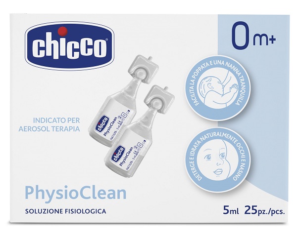 CHICCO SOLUZIONE PHYSIOCLEAN 5 ML 25 PEZZI - Farmamood