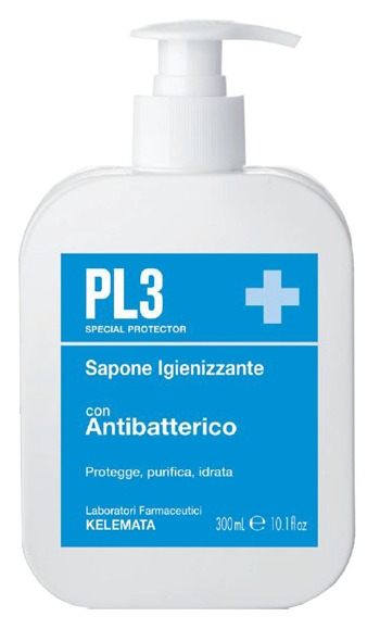 PL3 SAPONE IGIENIZZANTE CON ANTIBATTERICO 300 ML - Farmamood