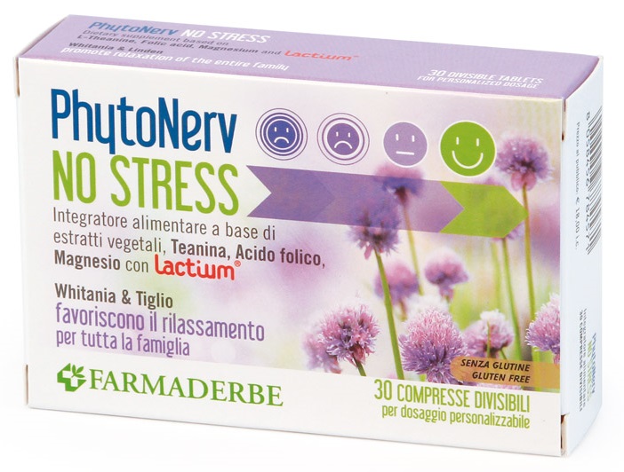PHYTONERV NO STRESS 30 COMPRESSE - Farmamood