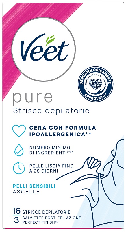 VEET STRISCE ASCELLE IPOALLERGENICHE 16 PEZZI - Farmamood