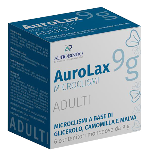 MICROCLISMI PER ADULTI AUROLAX 6 CONTENITORI 9 G - Farmamood