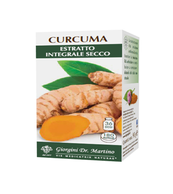 CURCUMA ESTRATTO INTEGRALE SECCO 180 PASTIGLIE - Farmamood