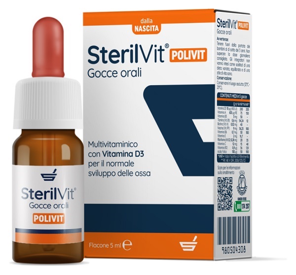 STERILVIT POLIVIT GOCCE 5 ML - Farmamood