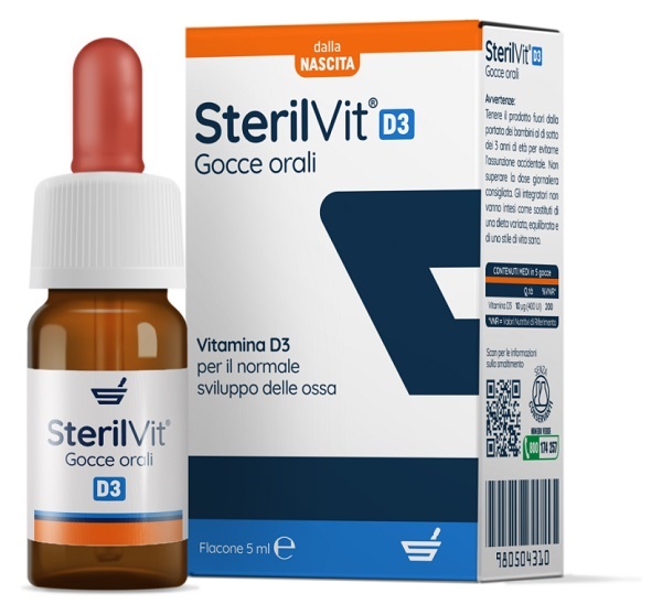 STERILVIT D3 GOCCE 5 ML - Farmamood