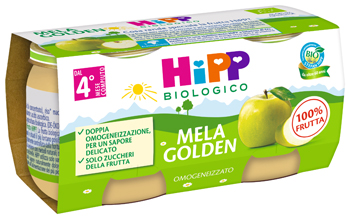 HIPP BIO OMOGENEIZZATO MELA GOLDEN 2 X 80 G - Farmamood