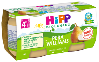 HIPP BIO OMOGENEIZZATO PERA WILLIAMS 2 X 80 G - Farmamood