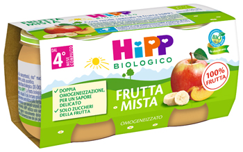 HIPP BIO OMOGENEIZZATO FRUTTA MISTA 2X80 G - Farmamood