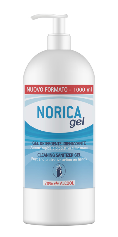 NORICA GEL DETERGENTE IGIENIZZANTE 70% ALCOOL 1000 ML - Farmamood