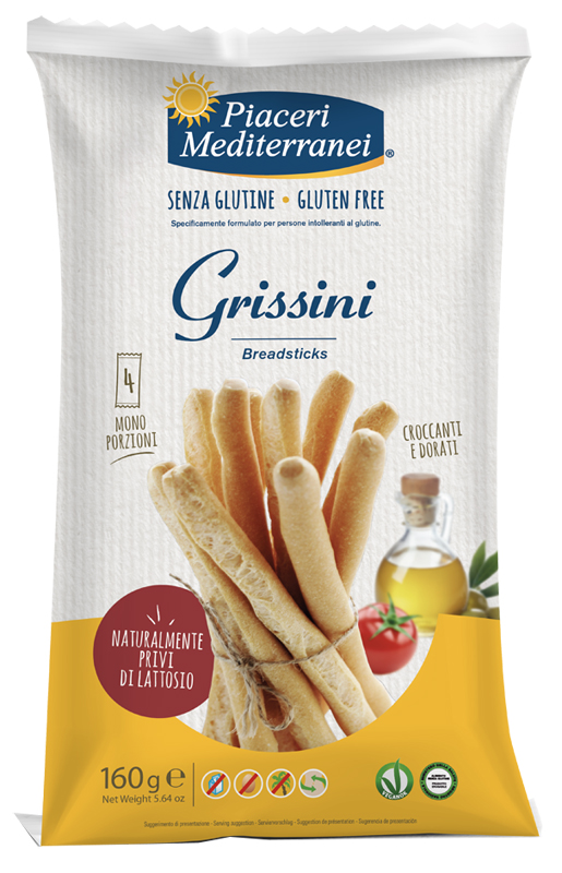 PIACERI MEDITERRANEI GRISSINI 160 G - Farmamood