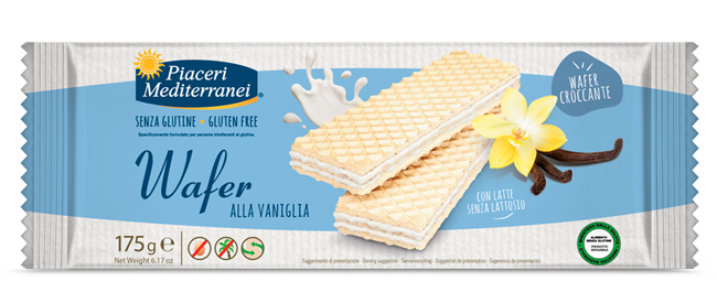 PIACERI MEDITERRANEI WAFER VANIGLIA 175 G - Farmamood