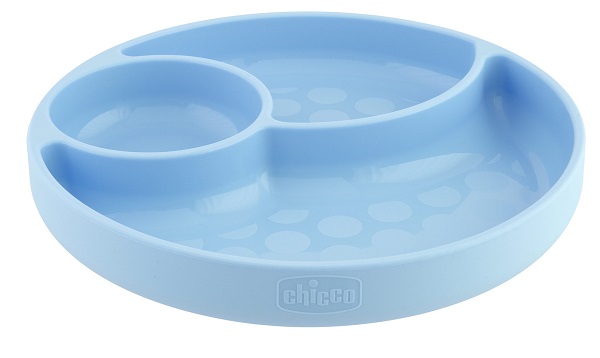 CHICCO PIATTO SILICONE VENTOSA BLU - Farmamood