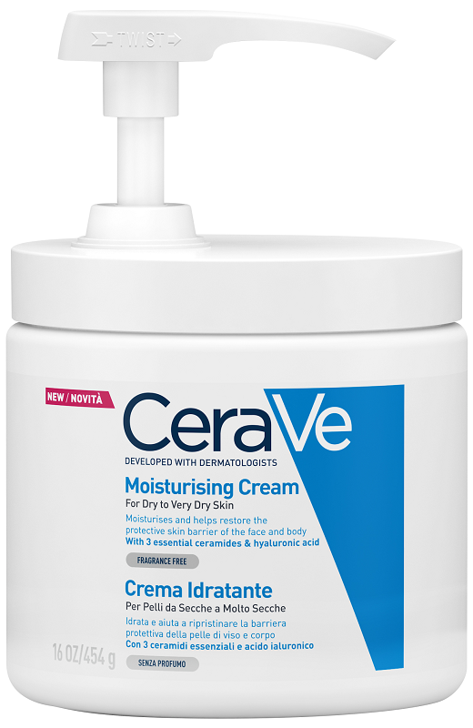 CERAVE CREMA IDRATANTE PER PELLI DA SECCHE A MOLTO SECCHE 454 G PUMP - Farmamood