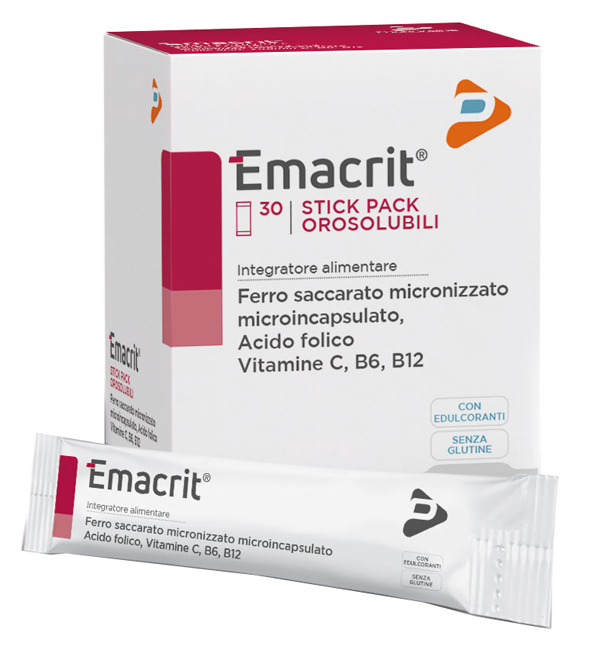 EMACRIT OROSOLUBILE 30 STICK PACK - Farmamood
