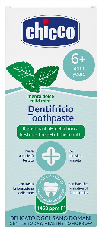 CHICCO DENTIFRICIO MENTA DOLCE 6 ANNI+ CON FLUORO - Farmamood