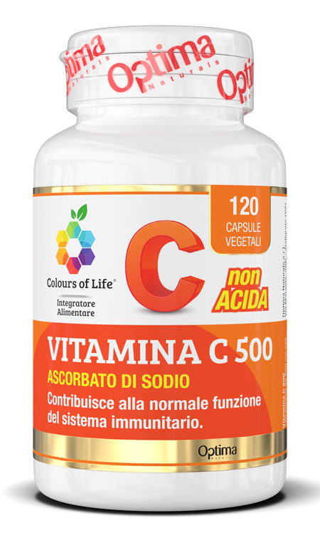 COLOURS OF LIFE VITAMINA C 500 120 CAPSULE VEGETALI 900 MG - Farmamood