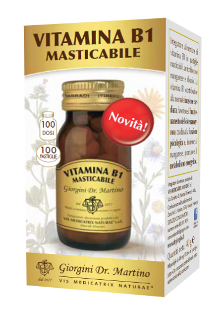 VITAMINA B1 MASTICABILE 100 PASTIGLIE - Farmamood