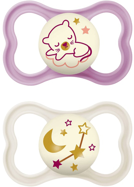 MAM AIR NIGHT SUCCHIETTO 16+ MESI SILICONE DOPPIO FEMMINA - Farmamood