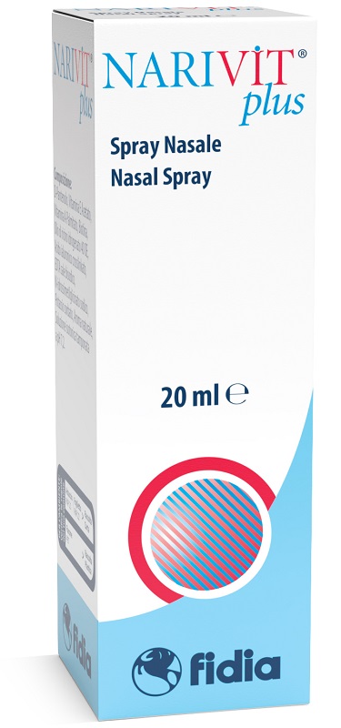 NARIVIT PLUS SPRAY NASALE 20 ML CON ACIDO IALURONICO CROSS-LINKATO D-PANTENOLO BIOTINA VITAMINA E VITAMINA E - Farmamood