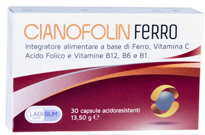 CIANOFOLIN FERRO 30 CAPSULE - Farmamood