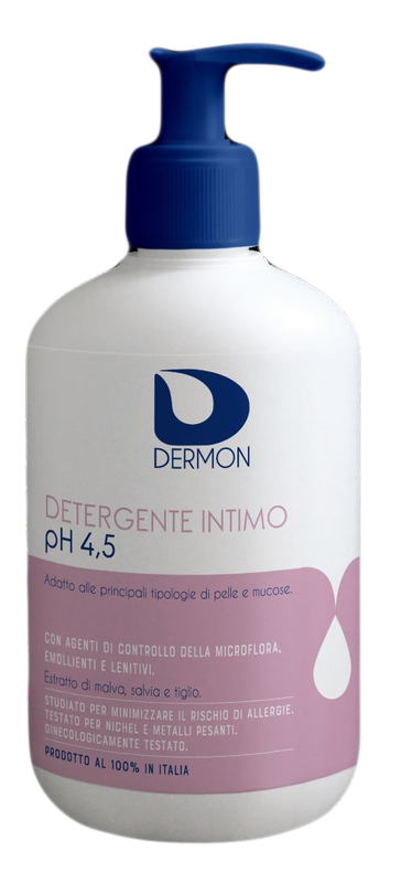 DERMON DETERGENTE INTIMO USO FREQUENTE PH 4,5 500 ML - Farmamood