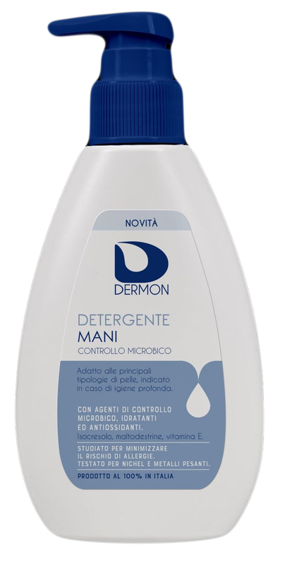 DERMON DETERGENTE MANI CONTROLLO MICROBICO 200 ML - Farmamood
