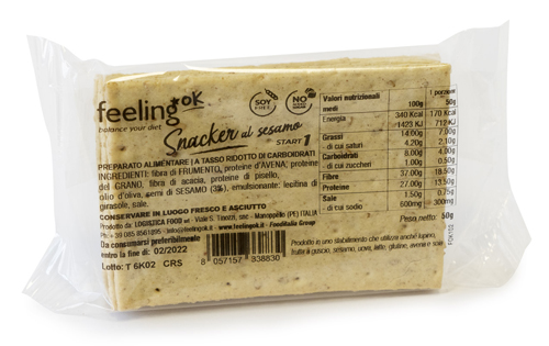 FEELING OK SNACKER SESAMO 50 G - Farmamood