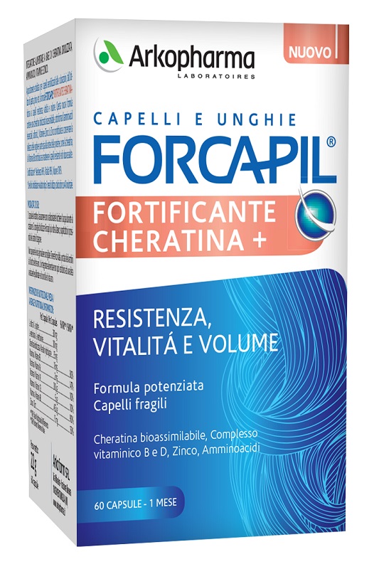 FORCAPIL FORTIFICANTE CHERATINA 60 CAPSULE - Farmamood