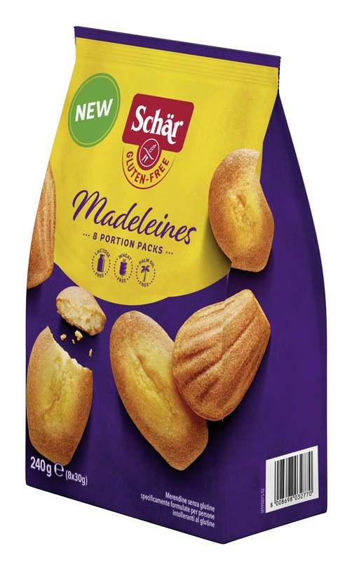 SCHAR MADELEINES SENZA LATTOSIO 8 PORZIONI DA 30 G - Farmamood