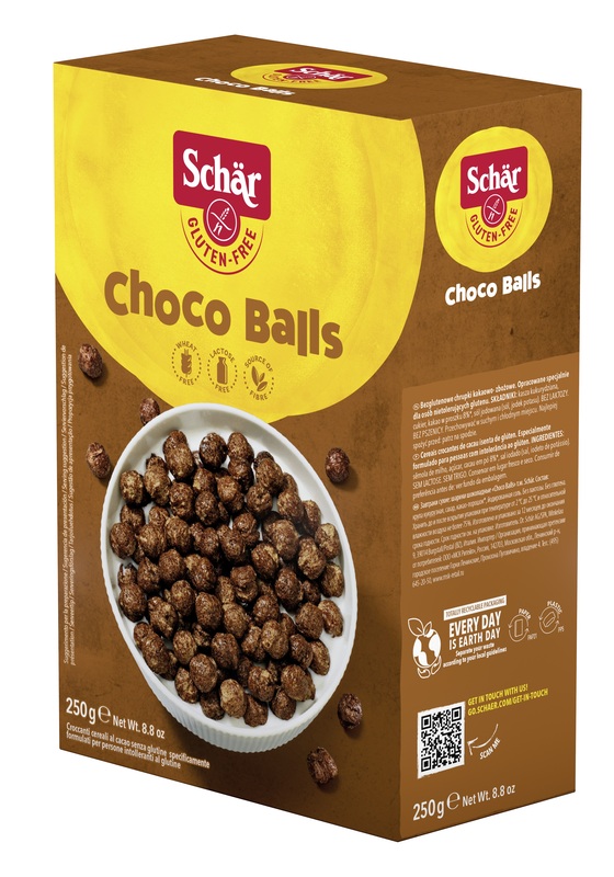 SCHAR CHOCO BALLS CEREALI SENZA LATTOSIO 250 G - Farmamood