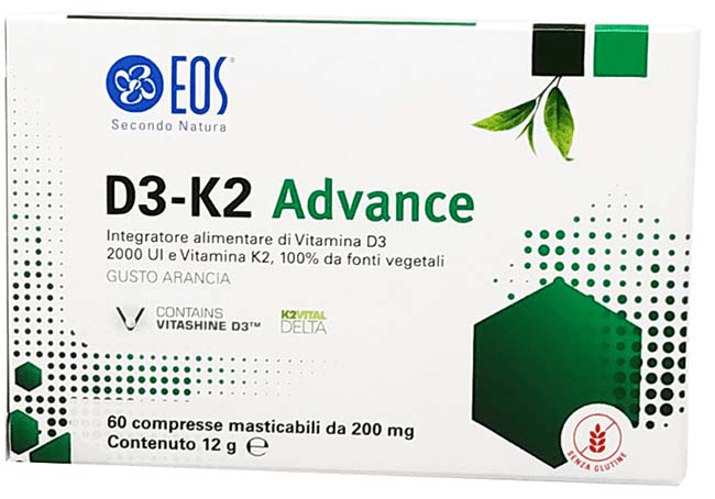 EOS D3 K2 ADVANCE 60 COMPRESSE MASTICABILI - Farmamood