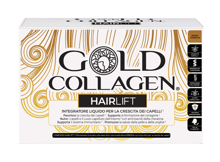 GOLD COLLAGEN HAIRLIFT 10 FLACONCINI DA 50 ML - Farmamood