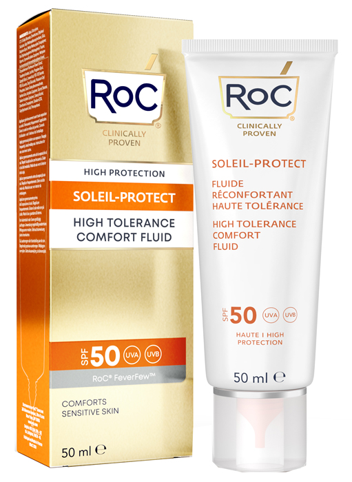 ROC FLUIDO SOLARE VISO SPF 50 ELEVATA TOLLERABILITA' 50 ML - Farmamood
