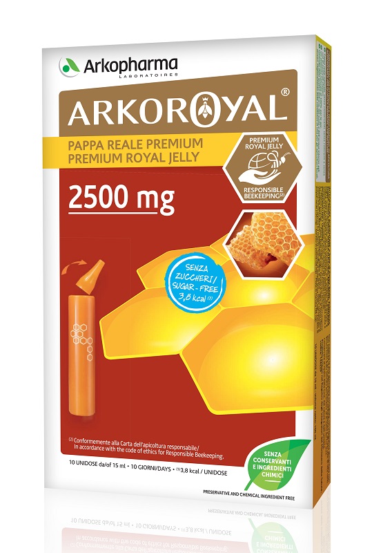 ARKOROYAL PAPPA REALE 2500 MG SENZA ZUCCHERO 10 FIALE - Farmamood