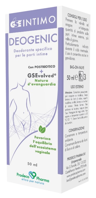 GSE INTIMO DEOGENIC 50 ML - Farmamood