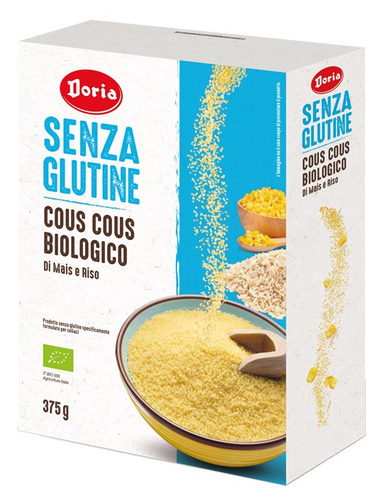 DORIA COUS COUS BIOLOGICO MAIS-RISO 375 G - Farmamood