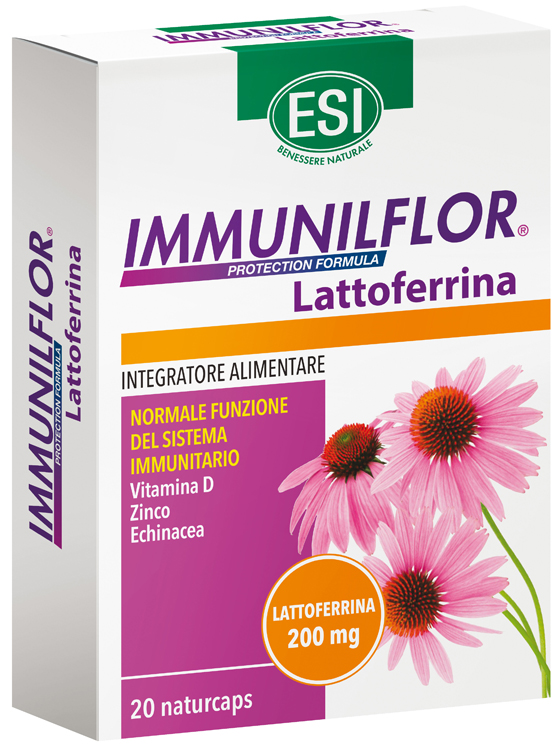 ESI IMMUNILFLOR LATTOFERRINA 20 NATURCAPS - Farmamood