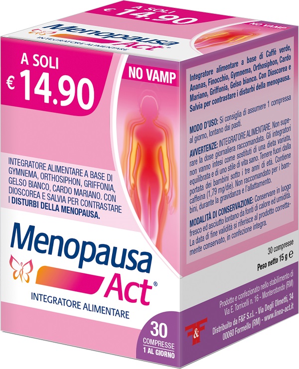 MENOPAUSA ACT 30 COMPRESSE - Farmamood