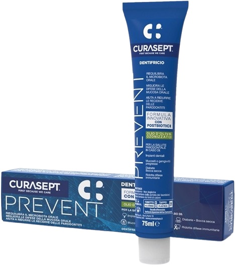 CURASEPT PREVENT DENTIFRICIO 75 ML - Farmamood