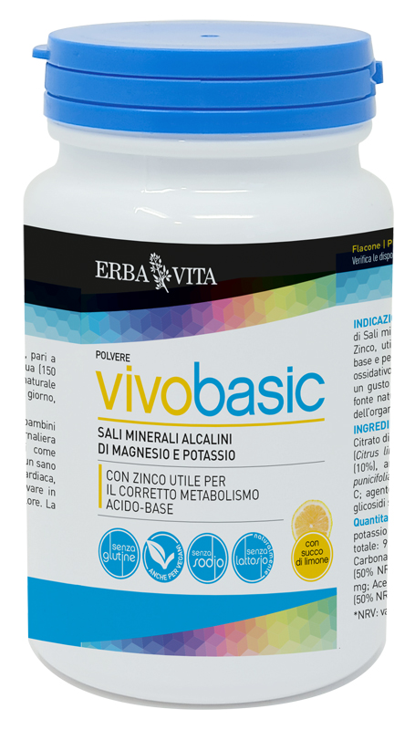 VIVOBASIC POLVERE CON SUCCO DI LIMONE 200 G - Farmamood