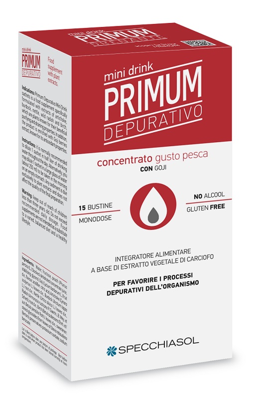 PRIMUM DEPURATIVO MINIDRINK PESCA 15 STICK DA 10 ML - Farmamood