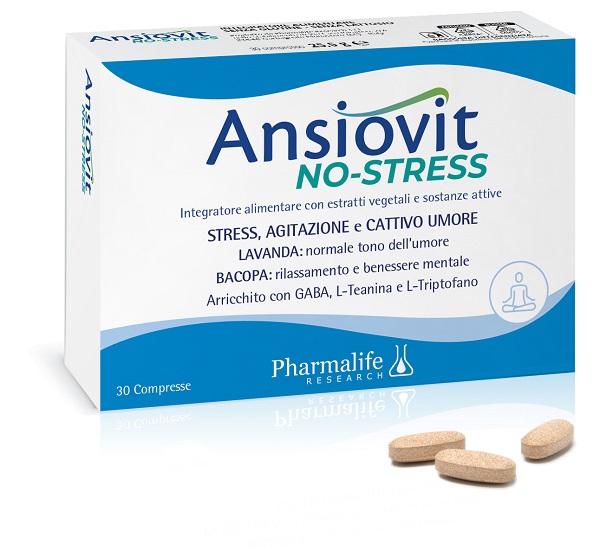 ANSIOVIT NO STRESS 30 COMPRESSE - Farmamood