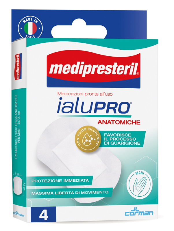 MEDIPRESTERIL IALUPRO MANI 5X7,5 CM 4 PEZZI - Farmamood