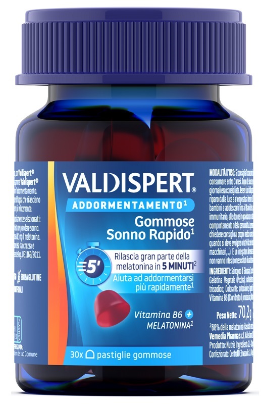 VALDISPERT NATURAL&SLEEP 30 PASTIGLIE GOMMOSE - Farmamood
