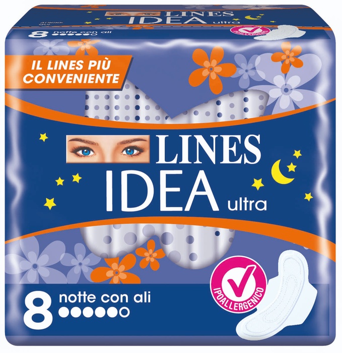LINES IDEA ULTRA NOTTE ALI 8 PEZZI - Farmamood