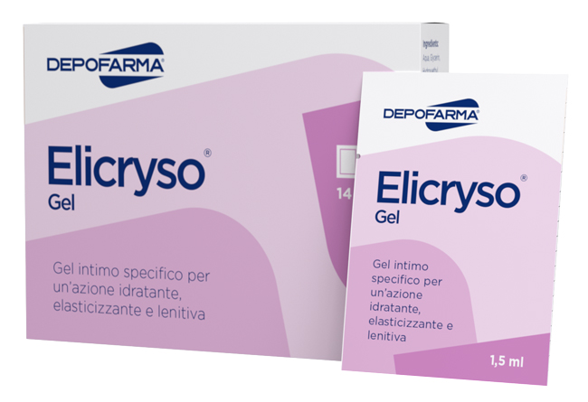 ELICRYSO GEL INTIMO IDRATANTE ELASTICIZZANTE E LENITIVO 14 BUSTINE DA 1,5 ML - Farmamood